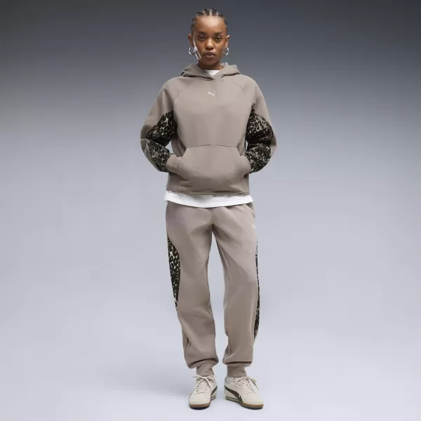  Ženski pulover PUMA SPORT ANIMAL STANDARD HOODIE FL 69400781 MIŠJE SIVA 
