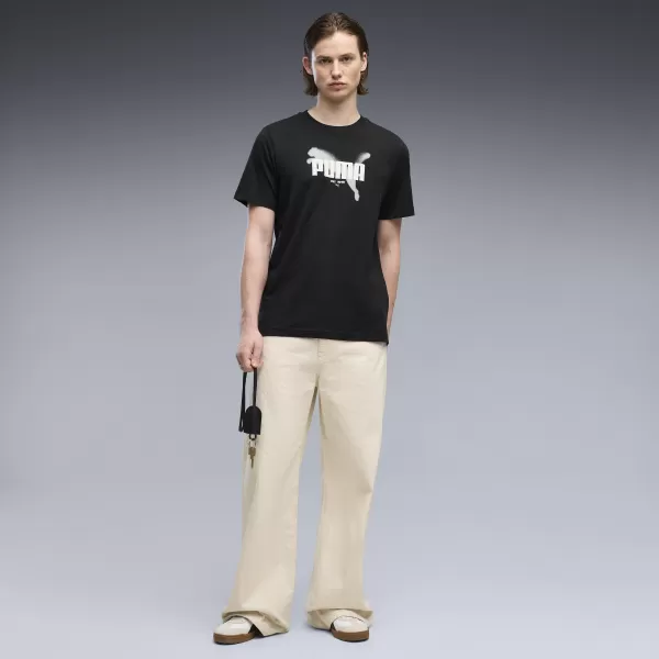  Moška majica s kratkimi rokavi PUMA GRAPHICS TEE 69435501 ČRNA PUMA 