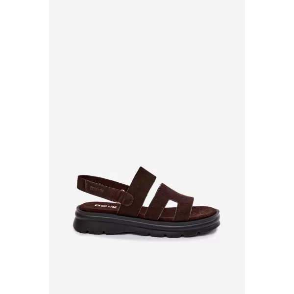  Ženske sandale BIG STAR SHOES TT274483 RJAVA/BEŽ 