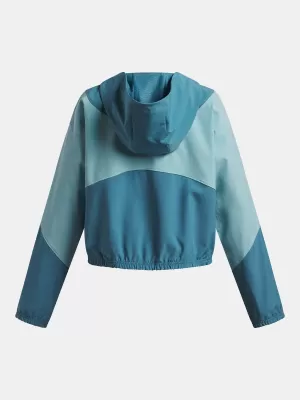 Dekliška jakna UNDER ARMOUR UA RIVAL WOVEN HD JACKET 6004181-466 MODRA
