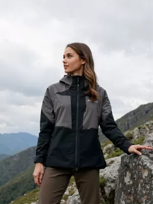 Ženska zunanja jakna ALPINE PRO TEMUNA ČRNA