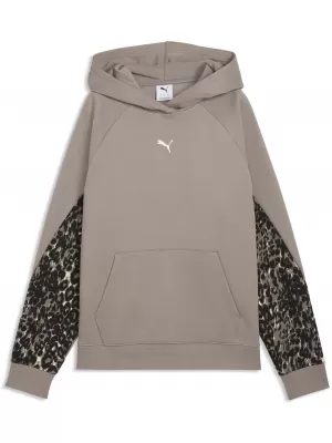 Ženski pulover PUMA SPORT ANIMAL STANDARD HOODIE FL 69400781 MIŠJE SIVA