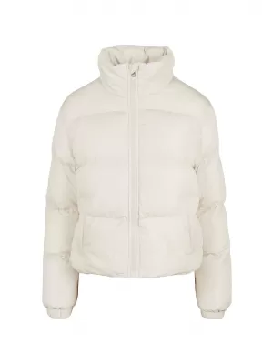 Ženska prešita jakna URBAN CLASSICS TB8713-02903 BELI PESEK