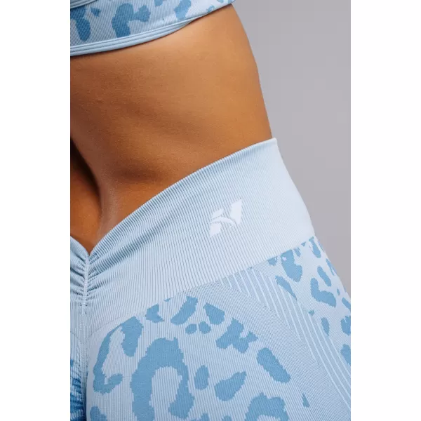  Kompresijske push-up pajkice z leopardjim potiskom NEBBIA PRIMAL 849 MODRI LEOPARD 