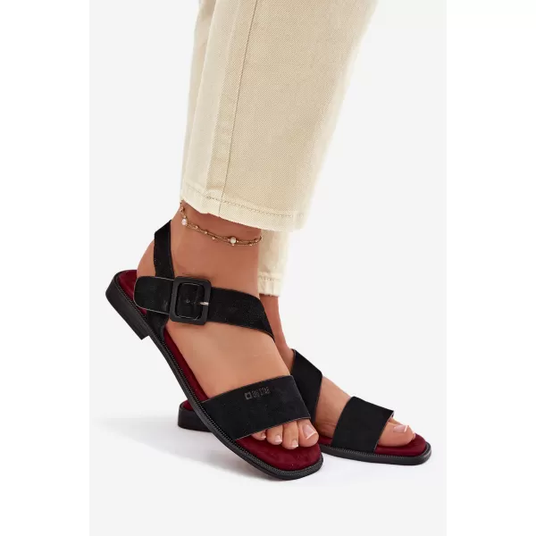  Ženske sandale BIG STAR SHOES TT274490 ČRNA 