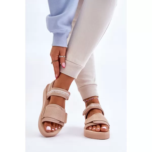 Ženske sandale BIG STAR SHOES LL274787 BEŽ 