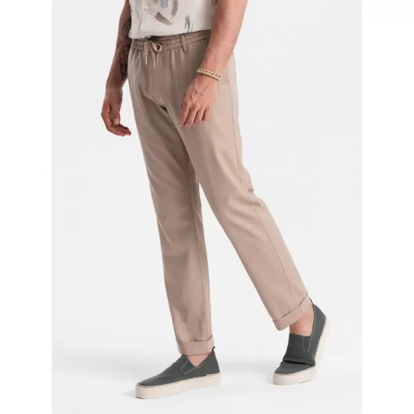  Moške chino hlače OMBRE P1522 BEŽ 