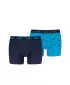 Moške boksarice PUMA ELEMENTS MEN LOGO PRINT BOXERS 2P 93875401 MODRA KOMBINACIJA