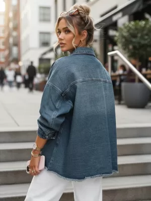 Ženska jakna DSTREET TY5683 MODRA