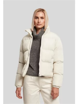 Ženska prešita jakna URBAN CLASSICS TB8713-02903 BELI PESEK