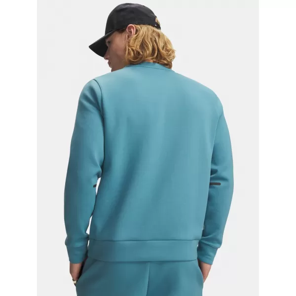  Moški pulover UNDER ARMOUR UNSTOPPABLE FLC CREW 1381688-466 MODRA 
