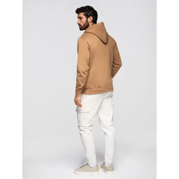  Moški pulover OMBRE OM-SSBZ-0272 RJAVA 