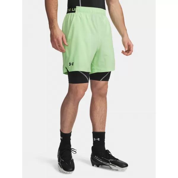  Moške kratke hlače UNDER ARMOUR UA VANISH WOVEN 6IN SHORTS 1373718-712 ZELENA 
