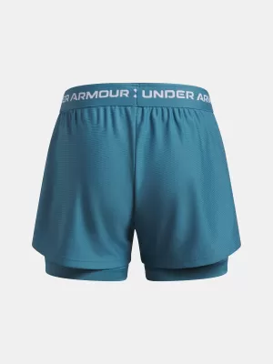Dekliške kratke hlače UNDER ARMOUR TECH PLAY UP 2N1 SHORT 6004985-466 MODRA