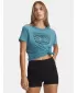 Ženska majica s kratkimi rokavi UNDER ARMOUR W VARSITY SS 6010592-466 MODRA