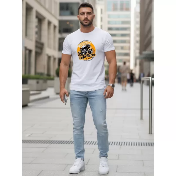  Moška majica s kratkimi rokavi DSTREET NX5095R-WH BELA 