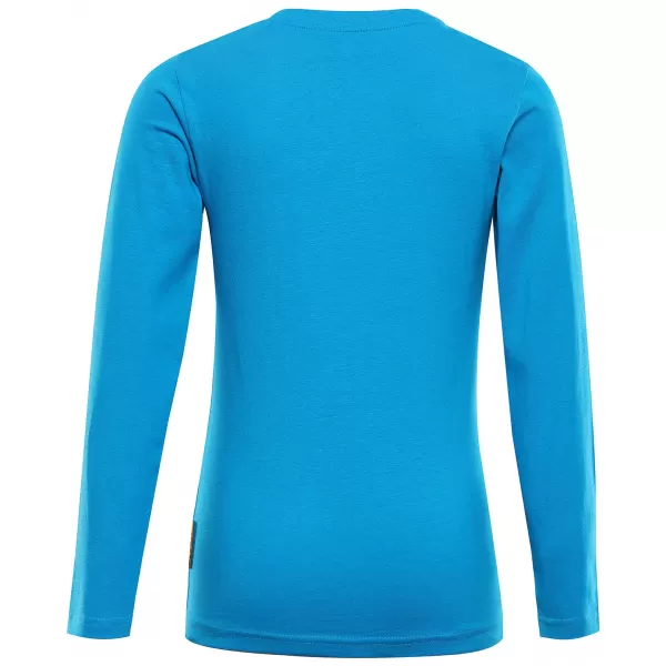  Otroška majica s kratkimi rokavi ALPINE PRO ECCO 2 NEON ATOMIC BLUE PA VARIANTA 