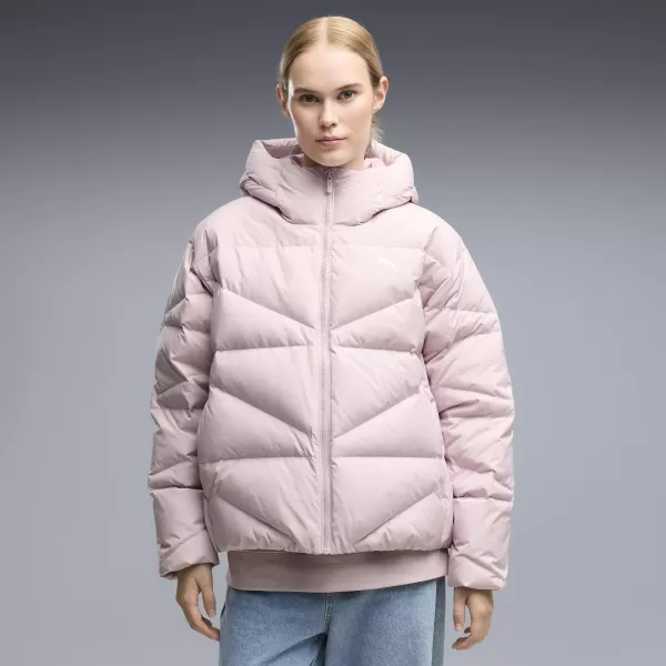  Ženski plašč PUMA HOODED DOWN PUFFER JACKET W 69458049 MEGLENO ROZA 