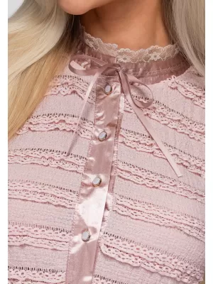 Ženska bluza OMBRE OW-TS-E0066 ROZA