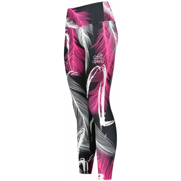  Ženske vrhunske dolge pajkice (nove velikosti) ALTISPORT VOJ/ALW001LEG05 ČRNA/ROZA 