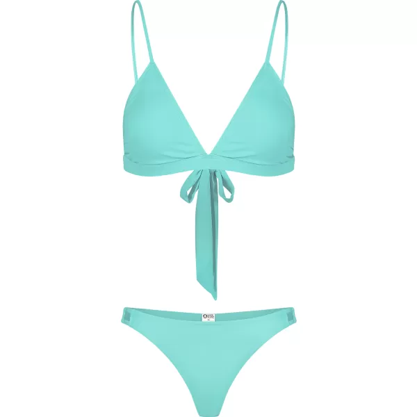  Ženski spodnji del bikinija NORDBLANC TWINKLE NBSSS8242 TURKIZNA 