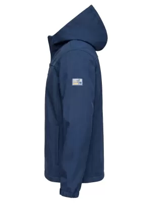 Moška softshell jakna OMBRE C581 MORNARSKO MODRA