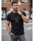 Moška majica s kratkimi rokavi DSTREET NX0149R-BK ČRNA