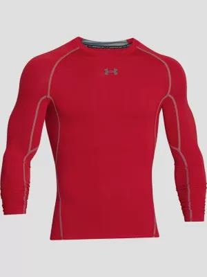 Moška kompresijska majica UNDER ARMOUR HG LS 1257471-600 RDEČA