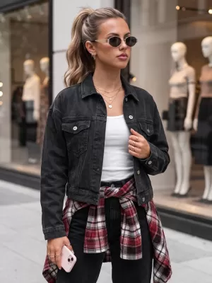 Ženska jakna DSTREET TY6012 ČRNA