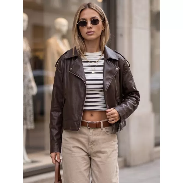  Ženska jakna DSTREET TY5920 RJAVA 