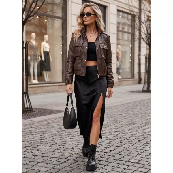  Ženska jakna DSTREET TY5872 RJAVA 