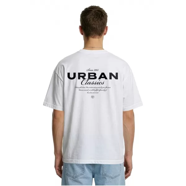  Moška majica s kratkimi rokavi URBAN CLASSICS TB8665 BELA 