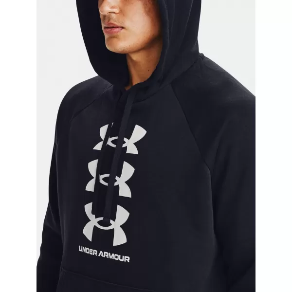  Moški pulover UNDER ARMOUR RIVAL FLC MULTILOGO HD 1357094-001 ČRNA 