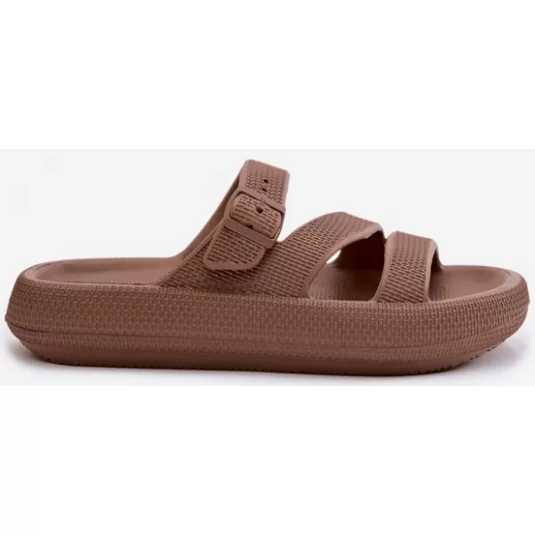  Ženski copati BIG STAR SHOES 42155-19 RJAVA/BEŽ 
