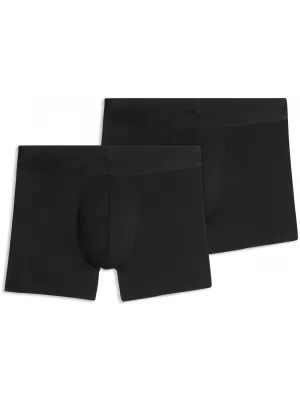 Moške boksarice PUMA MEN SHINE ELASTIC BOXERS 2P 94780602 ČRNA
