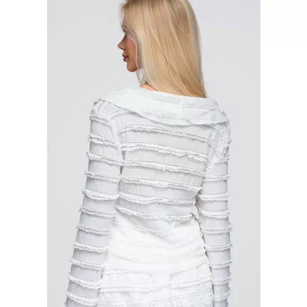  Ženska bluza OMBRE OW-TS-E0067 BELA 