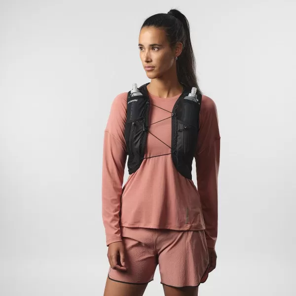  Ženski nahrbtnik SALOMON ACTIVE SKIN 12 LC2178600 ČRNA/KOVINSKA 