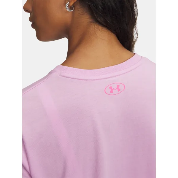  Ženska majica s kratkimi rokavi UNDER ARMOUR UA W VARSITY SS 6010592-669 ROZA 