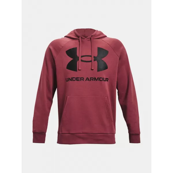  Moški pulover UNDER ARMOUR RIVAL FLEECE BIG LOGO HD 1357093-652 RDEČA 