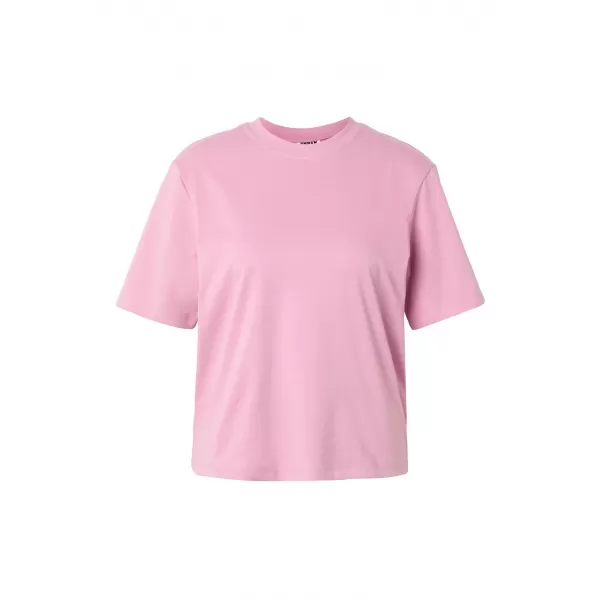 Ženska majica s kratkimi rokavi URBAN CLASSICS TB7172 PRAŠNO ROZA 