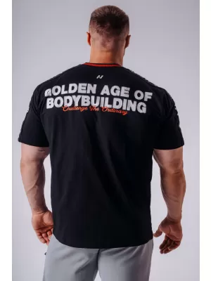 Moške majice s kratkimi rokavi NEBBIA OLYMPIA MUSCLE COVER 942 ČRNA