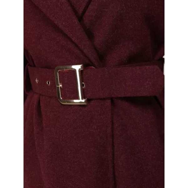  Ženski plašč DSTREET NY0786 BORDO 