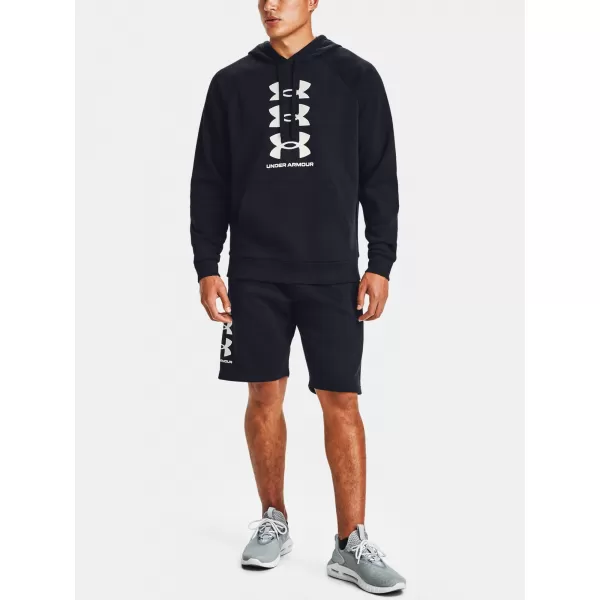  Moški pulover UNDER ARMOUR RIVAL FLC MULTILOGO HD 1357094-001 ČRNA 