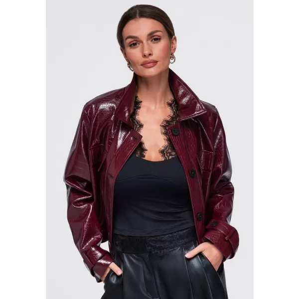  Ženska jakna OMBRE OW-JAFL-0145 BORDO 
