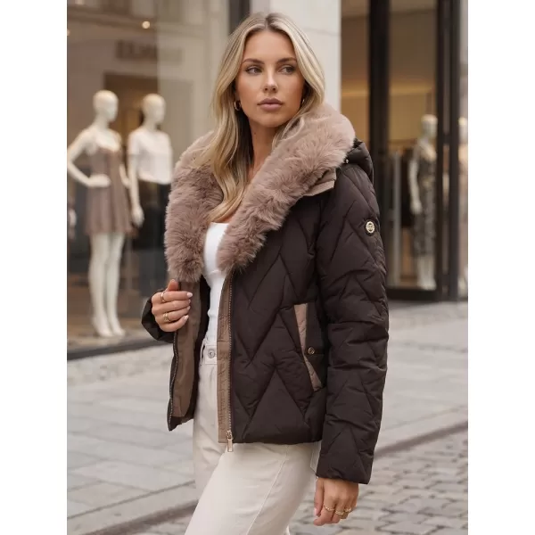  Ženska jakna DSTREET TY6084 RJAVA 