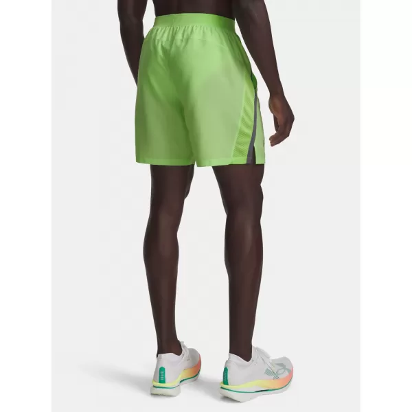  Moške kratke hlače UNDER ARMOUR LAUNCH 7'' SHORTS 1382620-712 ZELENA 
