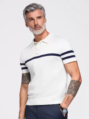 Moška polo majica OMBRE OM-POSS-0177 BELA