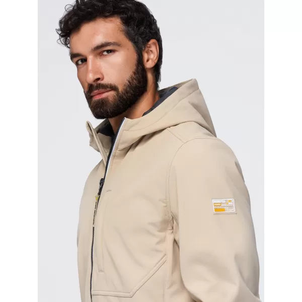  Moška softshell jakna OMBRE OM-JANP-0292 PESEK 
