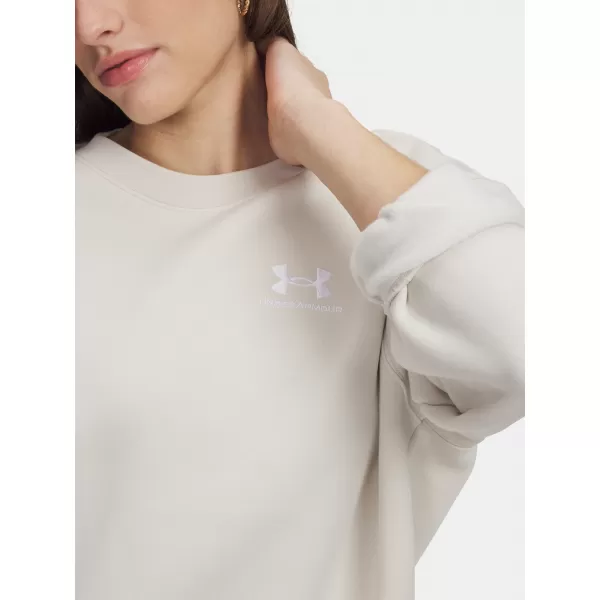 Ženski pulover UNDER ARMOUR ICON FLEECE OS CREW 1379475-110 BELA 