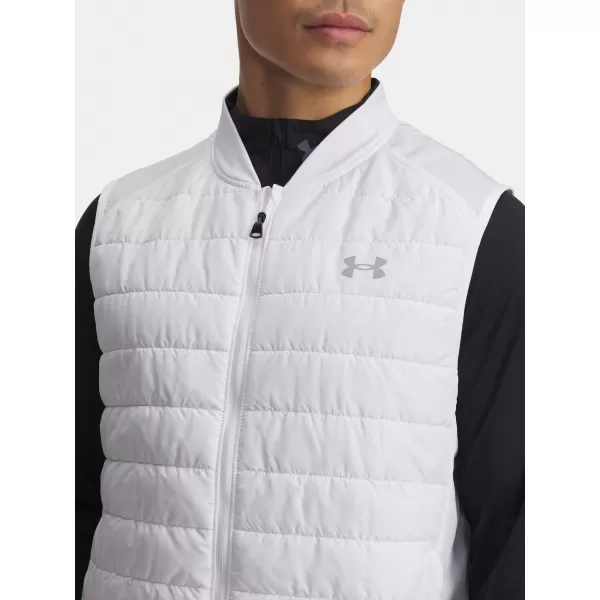  Moški telovnik UNDER ARMOUR LAUNCH INSULATED VEST 1380870-100 BELA 